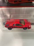 Hot Wheels 1/64 Premium Car Culture 2 Pack Lamborghini Countach LP5000 QV & Lancia Stratos Zero