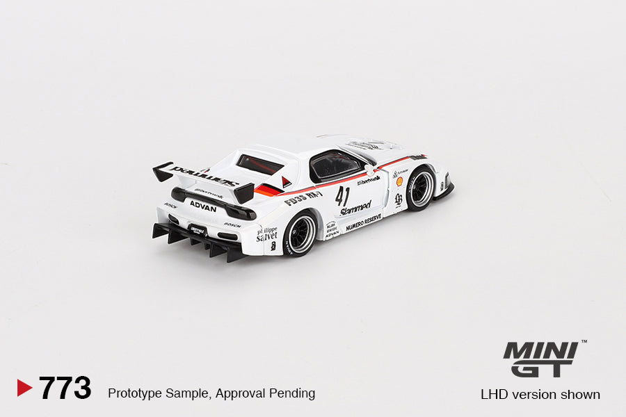 Mini GT 1/64 MAZDA RX-7 LB-Super Silhouette #41 Numero Reserve White - MGT00773