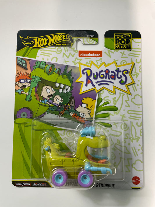 Hot Wheels 1/64 Pop Culture Rugrats Reptar Wagon/ Remorque Green JHW87