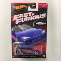 Hot Wheels 1/64 Fast And Furious Series 1 The Fast And The Furious Nissan Silvia (S15) Blue
