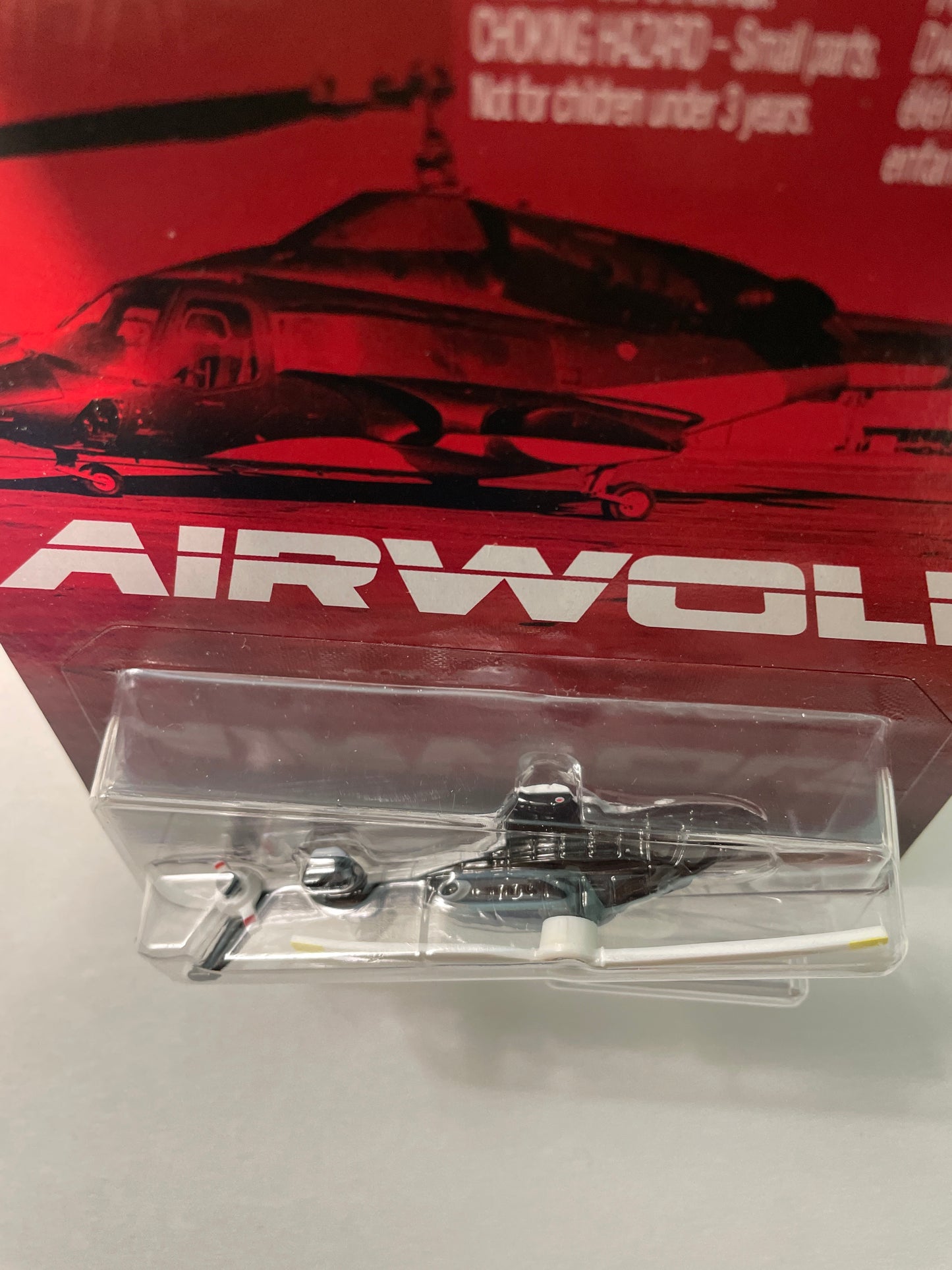 Hot Wheels 1/64 Pop Culture Airwolf Helicopter/ Helicoptere Black - JBL56
