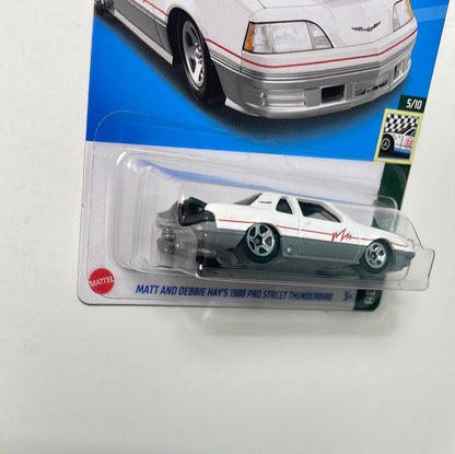 Hot Wheels 1/64 Matt and Debbie Hay’s 1988 Pro Street Thunderbird White