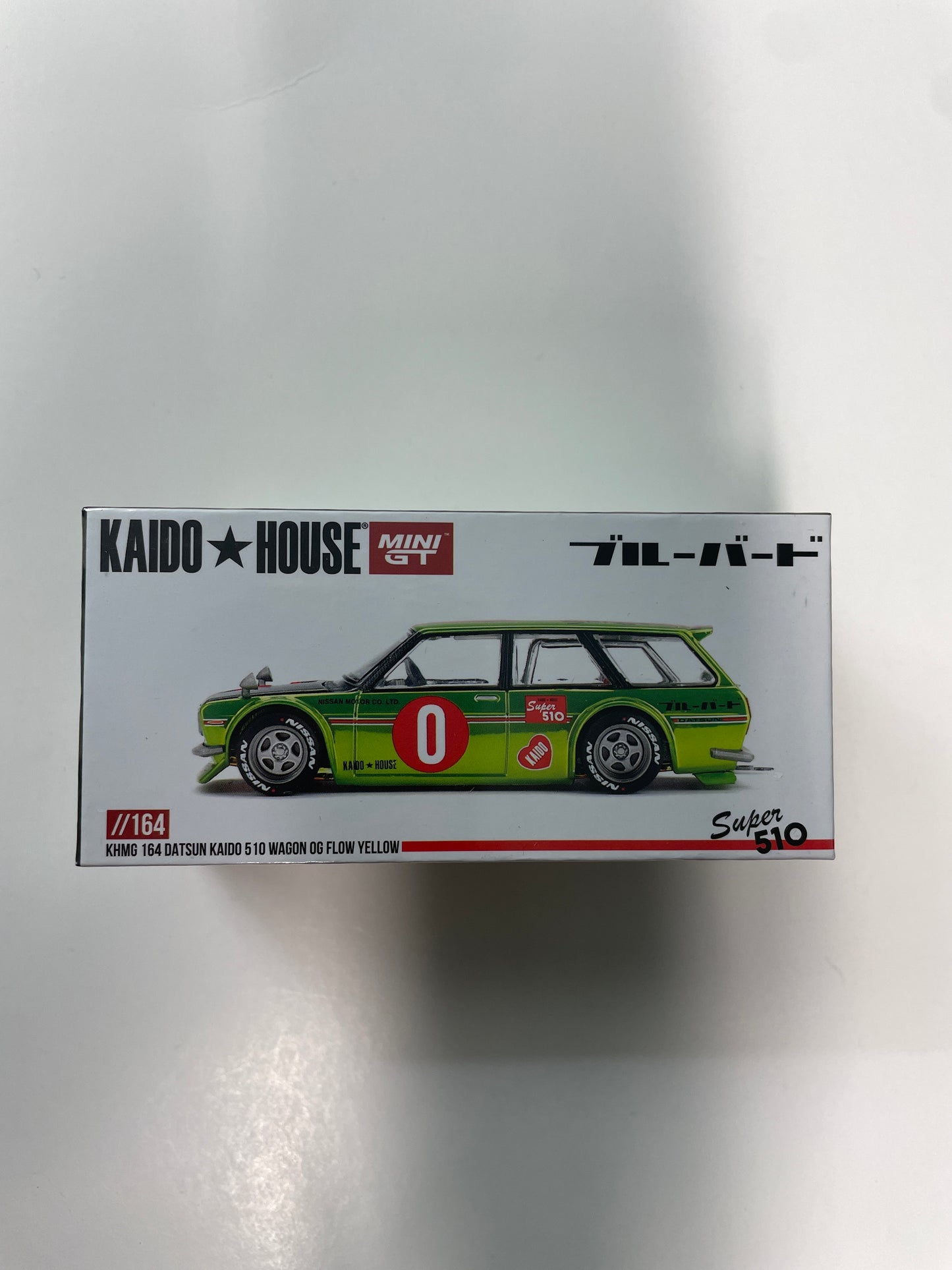 Mini GT x Kaido House 1/64 Datsun KAIDO 510 Wagon OG Flo Yellow - KHMG164