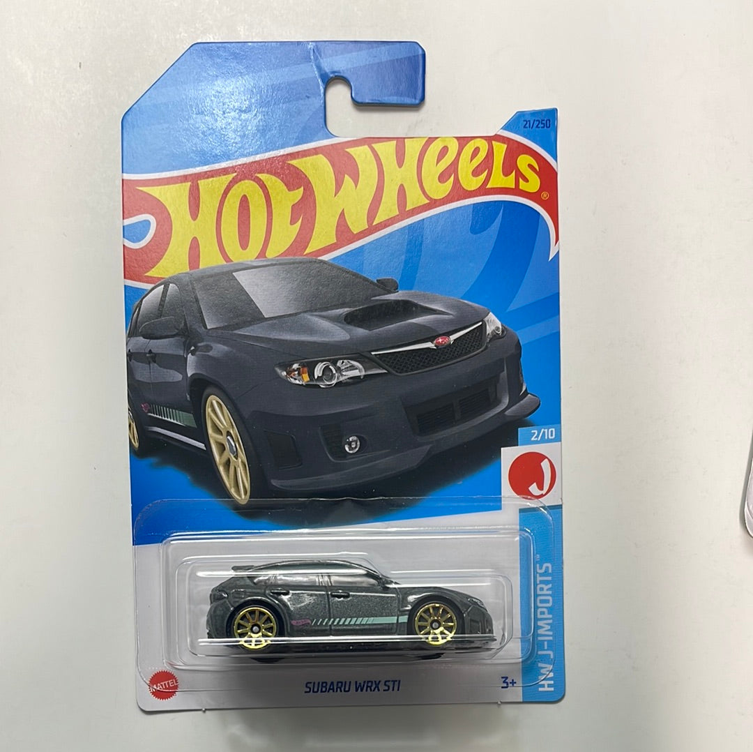 *Japan Card* Hot Wheels 1/64 Subaru WRX STI Grey - Damaged Card
