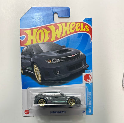 *Japan Card* Hot Wheels 1/64 Subaru WRX STI Grey - Damaged Card