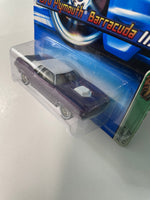 Hot Wheels 1/64 Treasure Hunt 1970 Plymouth Barracuda Purple