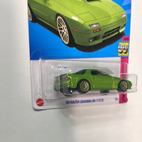 Hot Wheels 1/64 ‘89 Mazda Savanna RX-7 FC3S Green - Damaged Card
