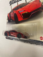 Hot Wheels Fast & Furious W Motors Lykan Hypersport - Damaged Card