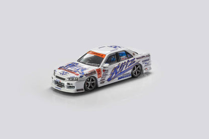 Mortal Model 1/64 Blitz Ken Nomura D1 Nissan Skyline  ER34 2004 White