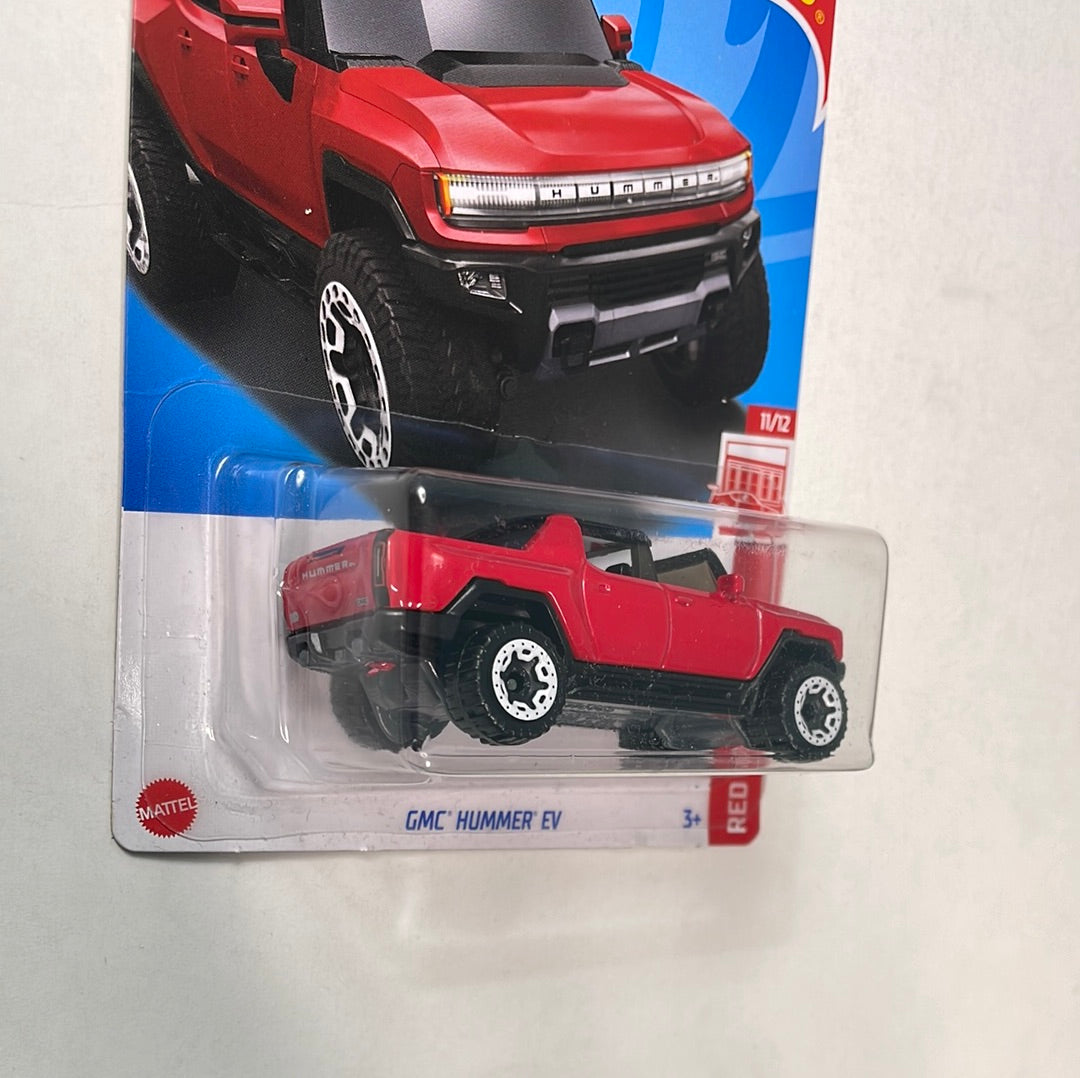 Hot Wheels 1/64 Target Red GMC Hummer EV Red - Damaged Card