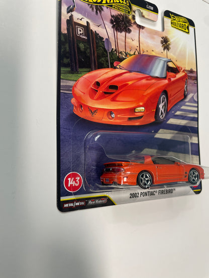 Hot Wheels 1/64 2026 Boulevard Mix F 2002 Pontiac Firebird Orange - JHW17 - Damaged Box