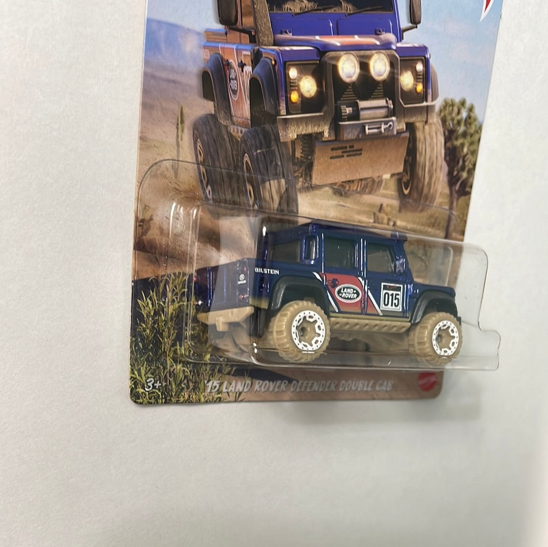 Hot Wheels 1/64 Baja 4x4 ‘15  Land Rover Defender Double Cab Blue