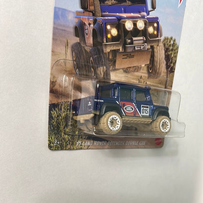 Hot Wheels 1/64 Baja 4x4 ‘15  Land Rover Defender Double Cab Blue