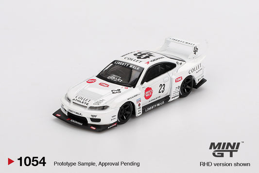 Mini GT 1/64 Nissan LB-Super Silhouette S15 SILVIA ATHLETE n.23 White - MGT01054