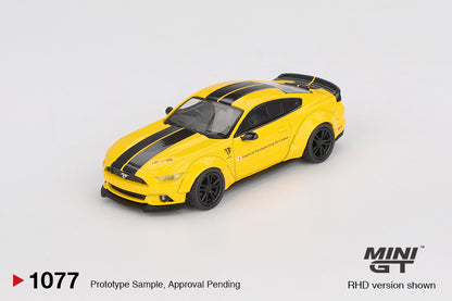 Mini GT 1/64 LB-WORKS FORD MUSTANG Triple Yellow - MGT01077