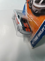 Hot Wheels 1/64 ‘07 Ford Shelby GT-500 White & Orange - Damaged Card