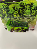 Hot Wheels 1/64 Pop Culture Teenage Mutant Ninja Turtles Volkswagen Drag Bus Green