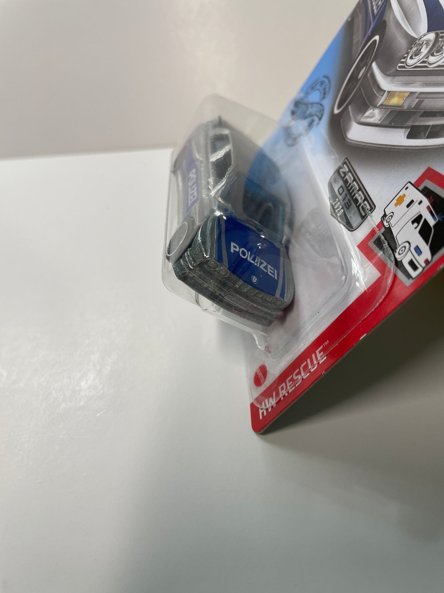 Hot Wheels 1/64 Zamac ‘92 BMW M3 Polizei - Damaged Box