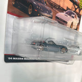 Hot Wheels 1/64 Car Culture Premium 2 Pack ‘04 Mazda Mazdaspeed Miata Grey & Mazda RX7 FC Pandem White