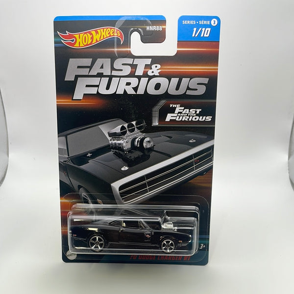 Hot Wheels 1/64 Fast And Furious Series 3 ‘70 Dodge Charger RT Black