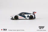 Mini GT 1/64 Honda NSX GT3 EVO AlphaTauri Yuki Tsunoda 2023 Red Bull Formula Nurburgring Blue & White