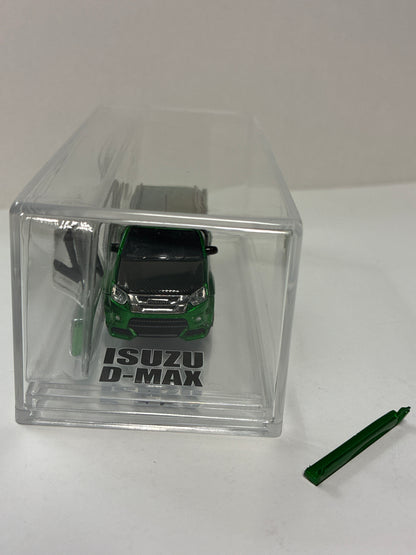 BM Creations 1/64 Malaysia Exclusive Isuzu D-Max 2018 Low Rider Metallic Green (TMCS2025) - 64B0466 - Damaged Car