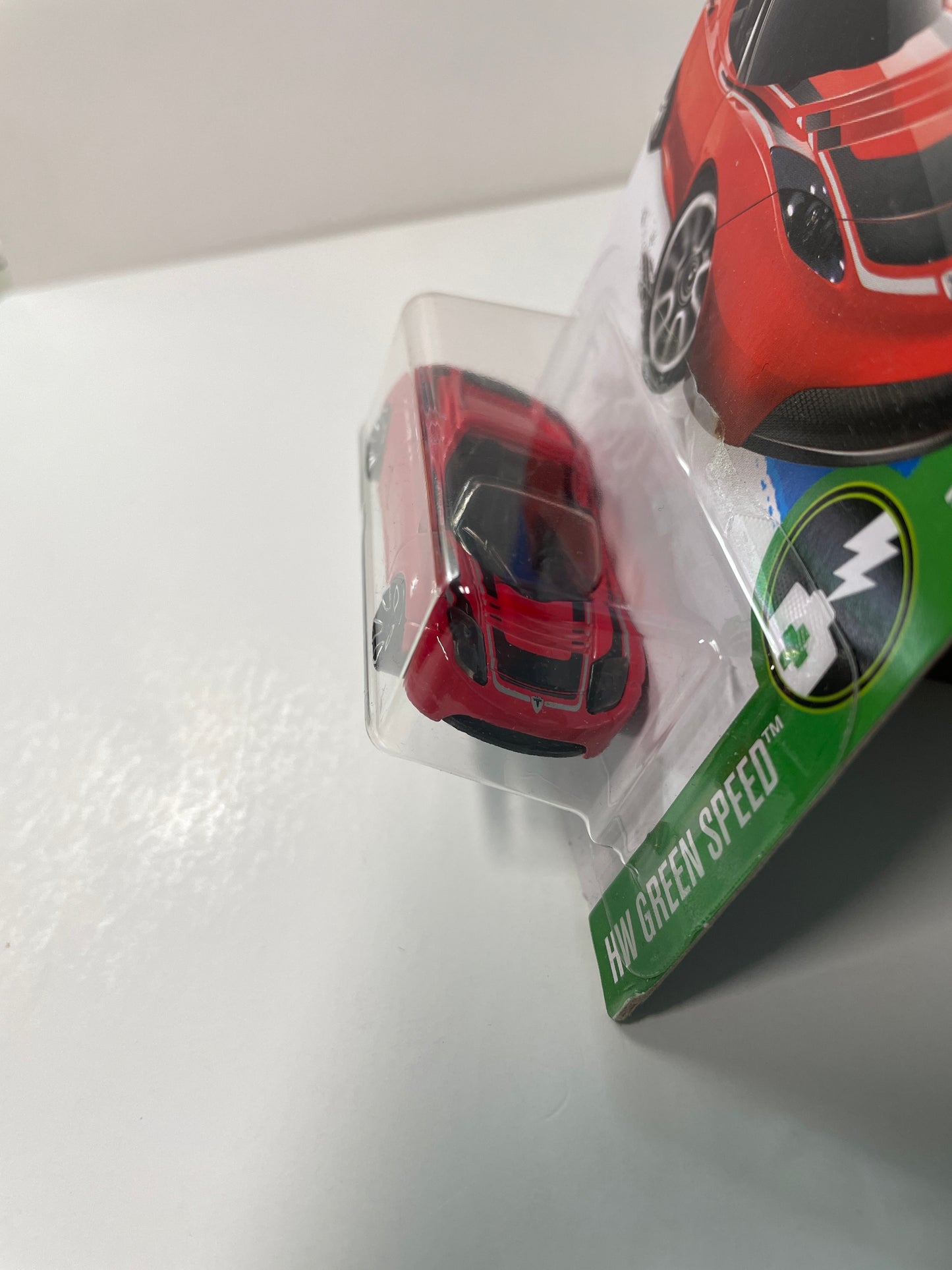 Hot Wheels 1/64 Tesla Roadster Red - Damaged Card