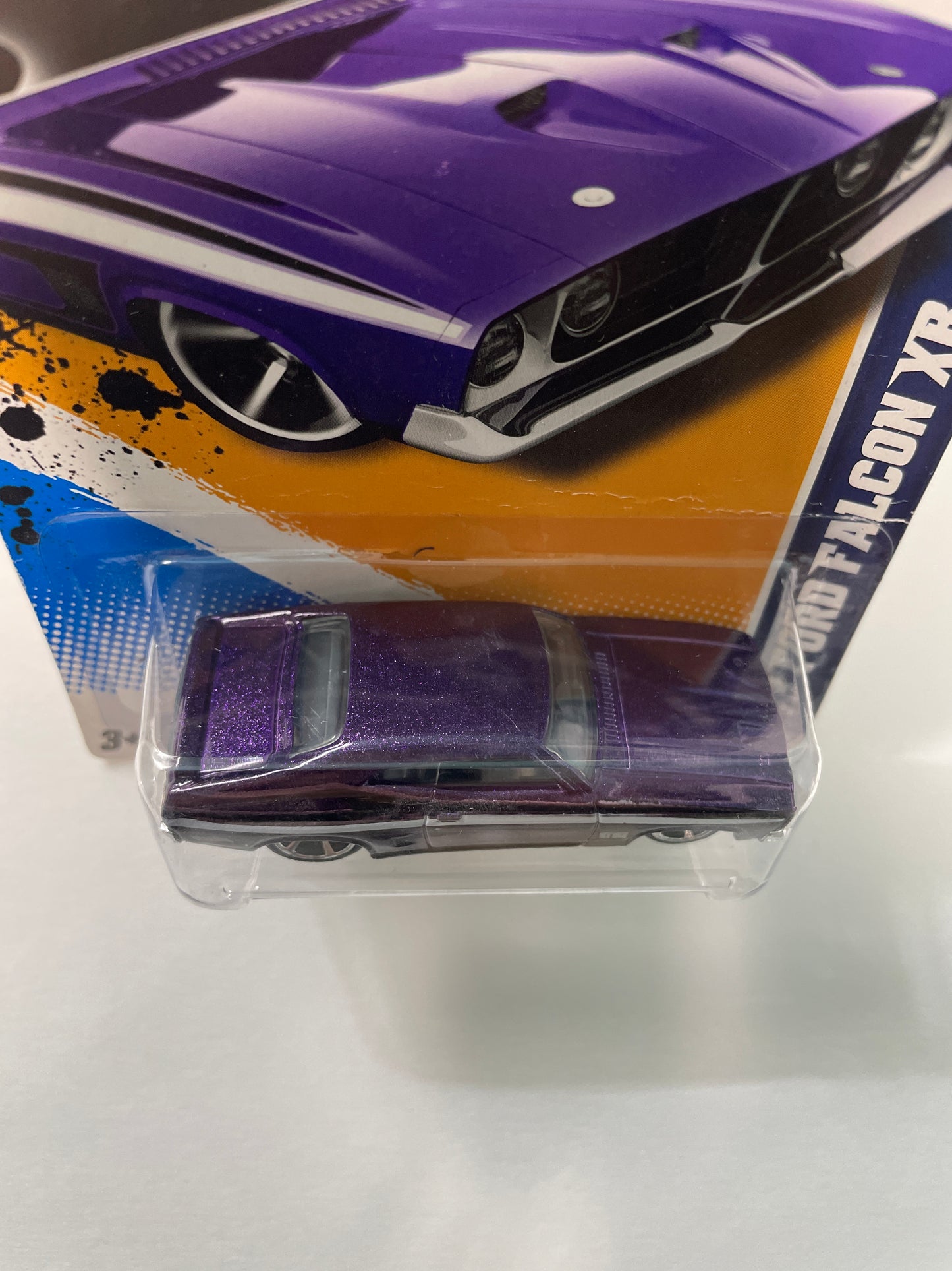 Hot Wheels 1/64 ‘73 Ford Falcon XB Purple - Damaged Box