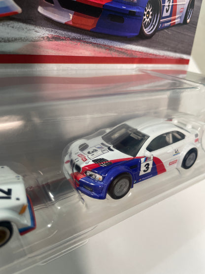 Hot Wheels 1/64 Premium Car Culture 2 Pack BMW 320 Group 5 & 2001 BMW M3 GTR