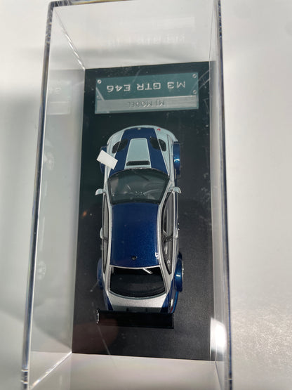 MJ Model 1/64 BMW M3 GTR E46 Silver & Blue Need for Speed - Damaged Car (read description)