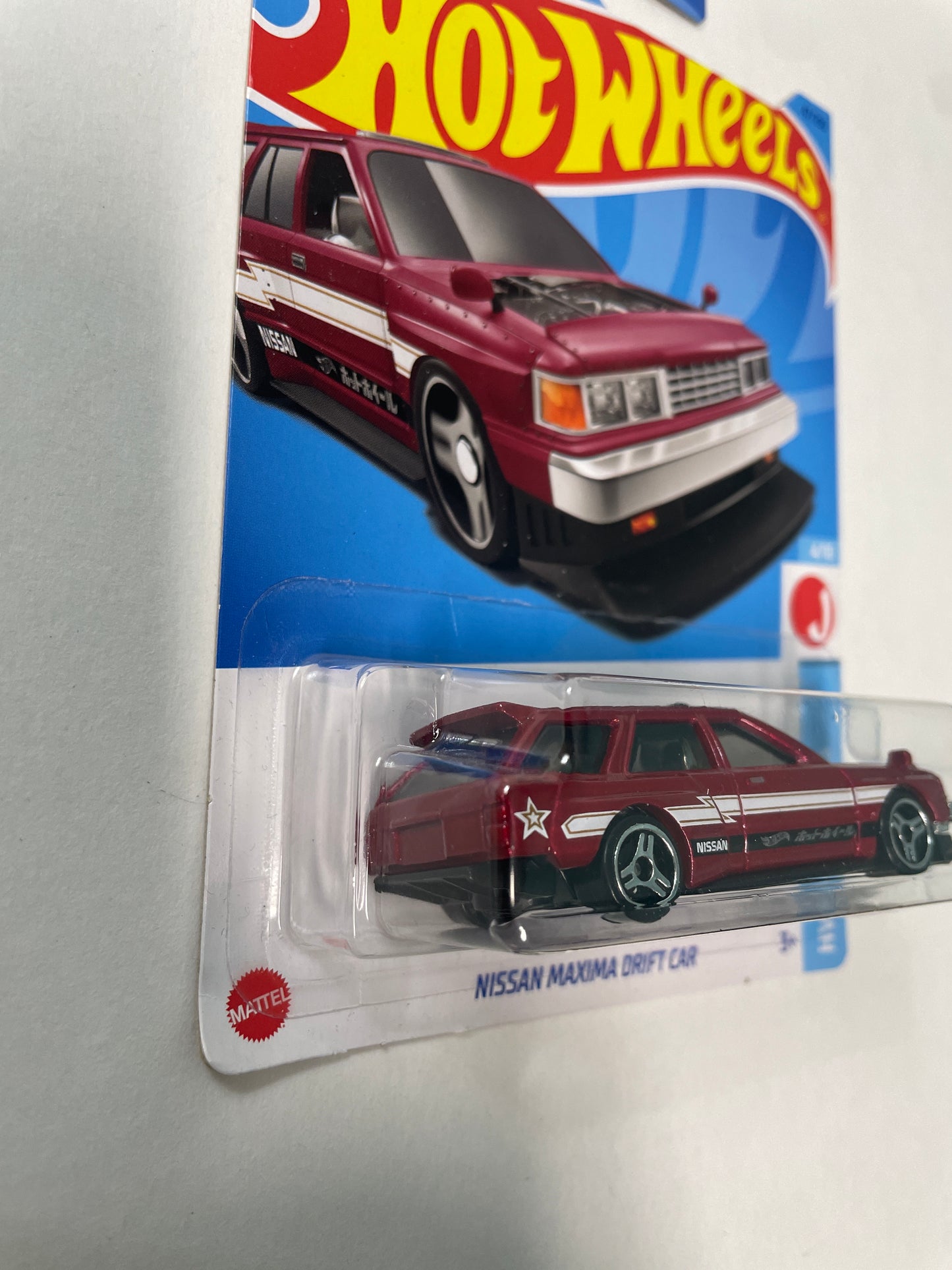 Hot Wheels 1/64 Nissan Maxima Drift Car Red - Damaged Box