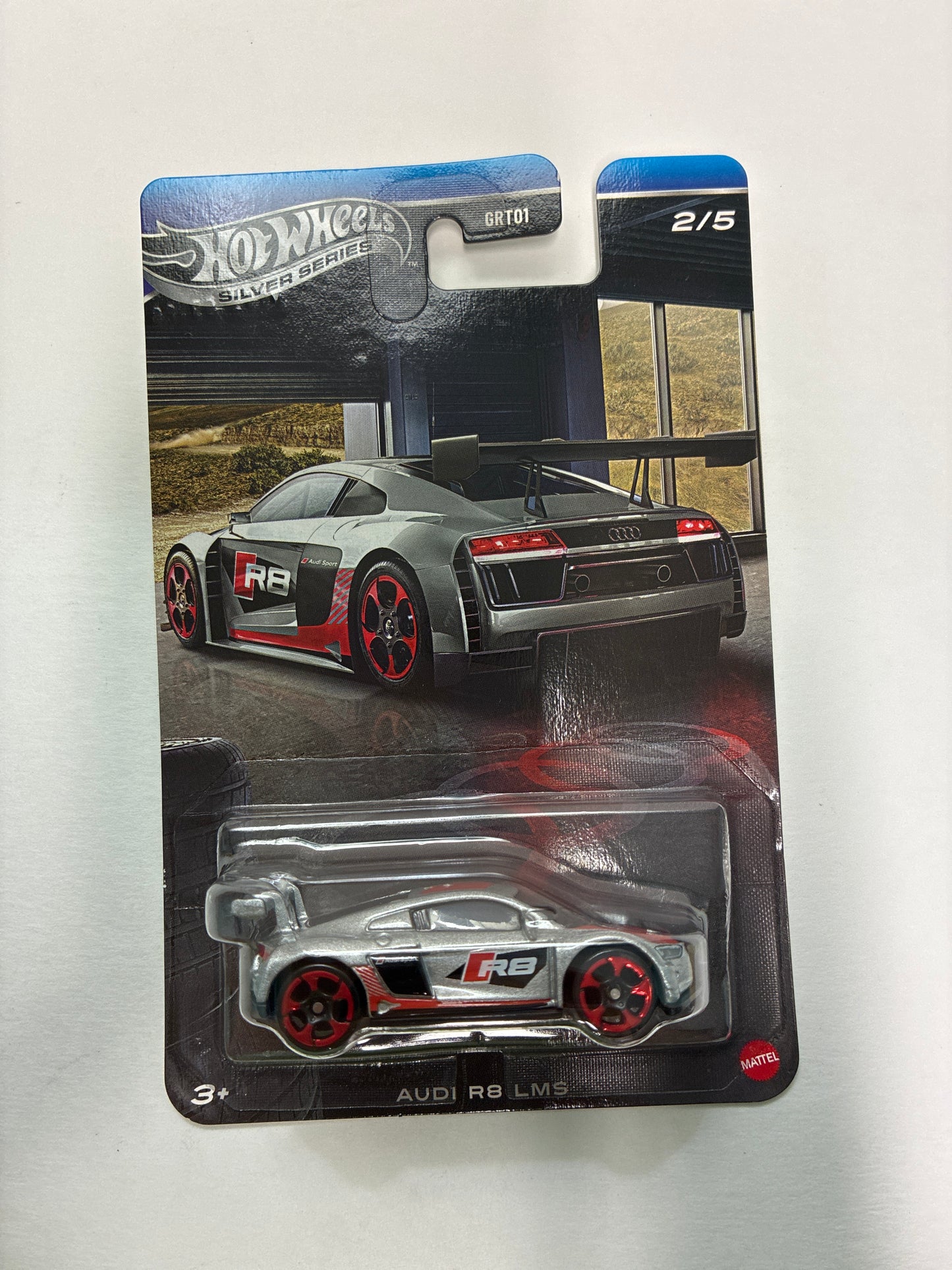 Hot Wheels 1/64 Silver Series Audi R8 LMS Silver - JKY16