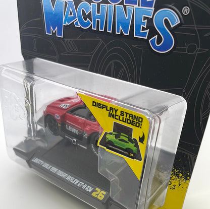 Muscle Machines 1/64 Liberty Walk 1999 Nissan Skyline GT-R R34 Red - Damaged Card