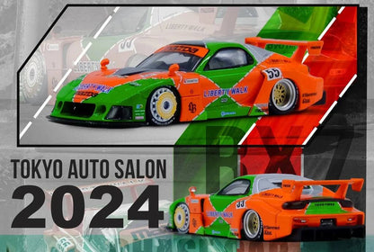 Inno64 1/64 LBWK Mazda RX-7 FD3S LB-Super Silhouette Orange & Green