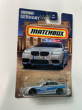 Matchbox 1/64 Germany BMW M5 Police Silver & Blue