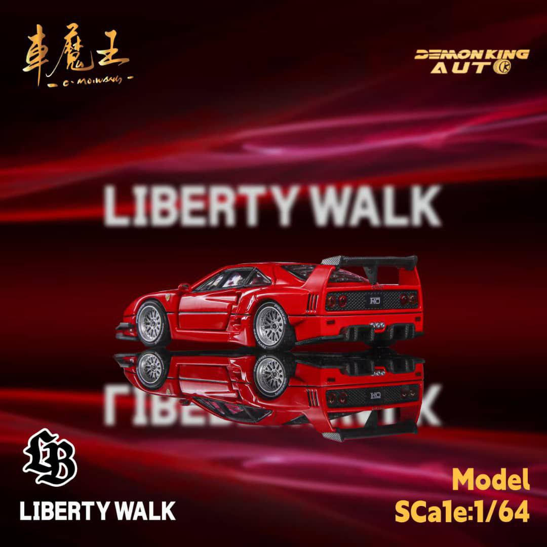 Demon King Auto 1/64 Ferrari F40 Liberty Walk Red