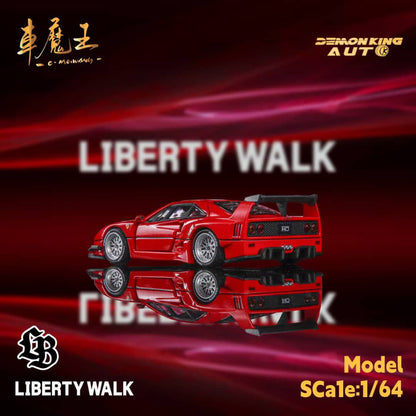 Demon King Auto 1/64 Ferrari F40 Liberty Walk Red