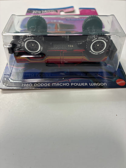 Hot Wheels 1/64 Tubular Trucks 1980 Dodge Macho Power Wagon Red & Black - HRR95 - Error