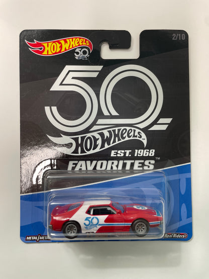 Hot Wheels 1/64 50th Favorites ‘71 AMC Javelin Red - Damaged Card