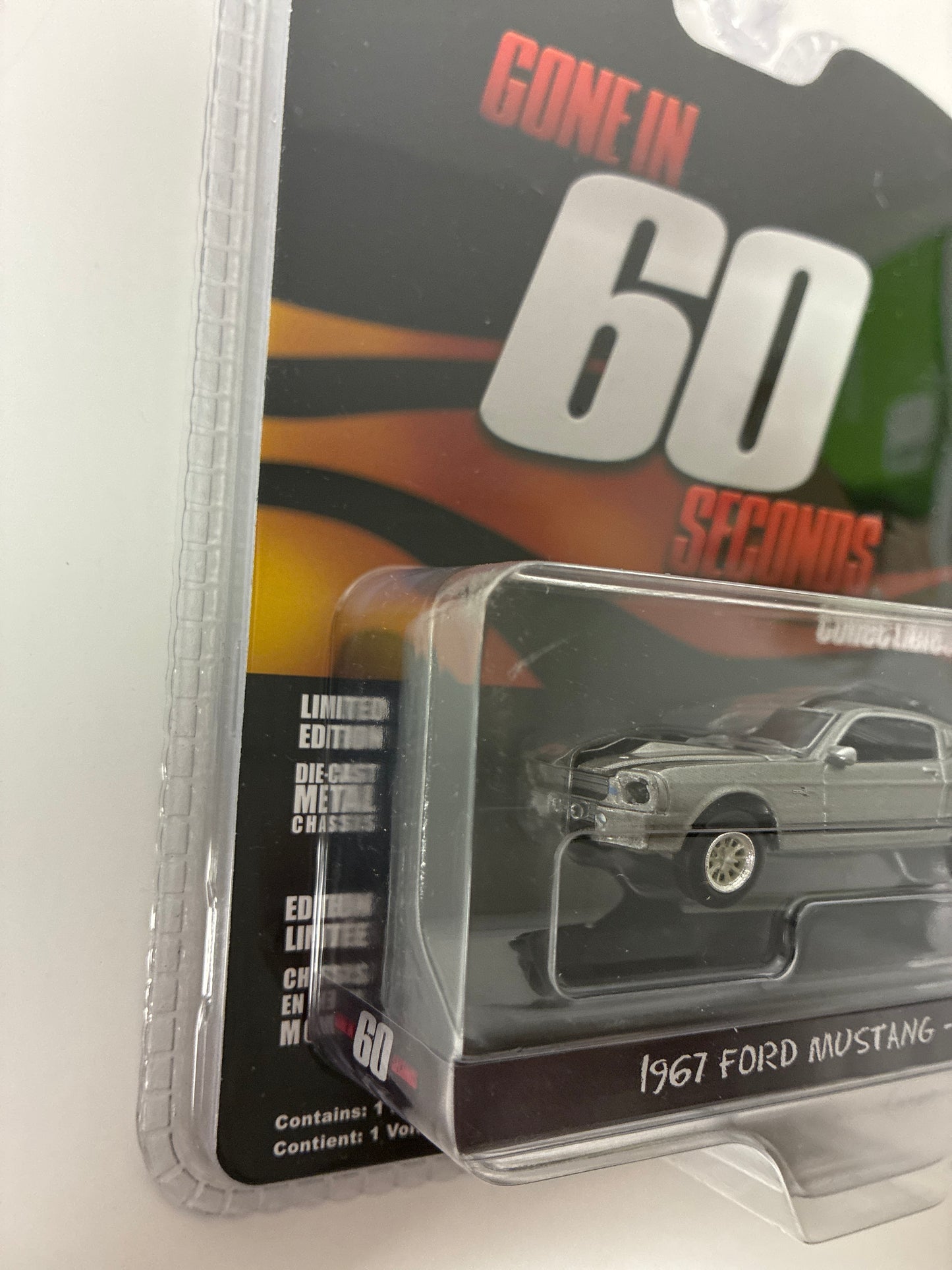 Greenlight Hollywood 1/64 Gone In 60 Seconds 1967 Ford Mustang - Eleanor Grey - 44742