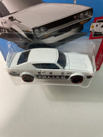 Hot Wheels 1/64 Nissan Skyline 2000 GT-R Police Short Card White & Black