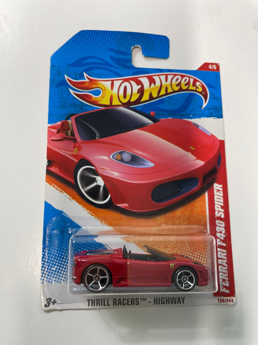 Hot Wheels 1/64 Ferrari F430 Spider Red - Damaged Box