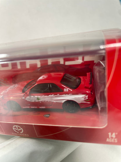 Time Micro 1/64 Nissan GTR R34 Red w/ Figure