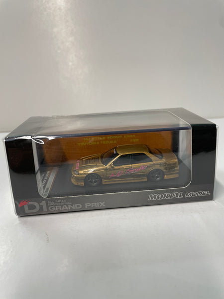 Mortal models 1/64 スカイライン　ER34 D1 ゴールド Mortal 1:64 Scale Gold JP D1 Skyline GTR ER34 Sports Car