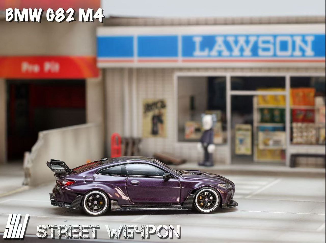 Street Weapon 1/64 BMW M4 Purple