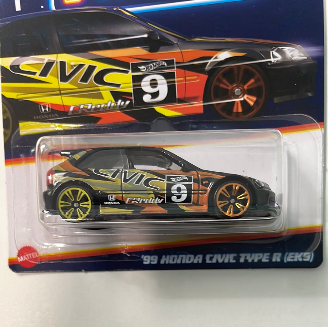 Hot Wheels 1/64 Neon Speeders ‘99 Honda Civic Type R (EK9)