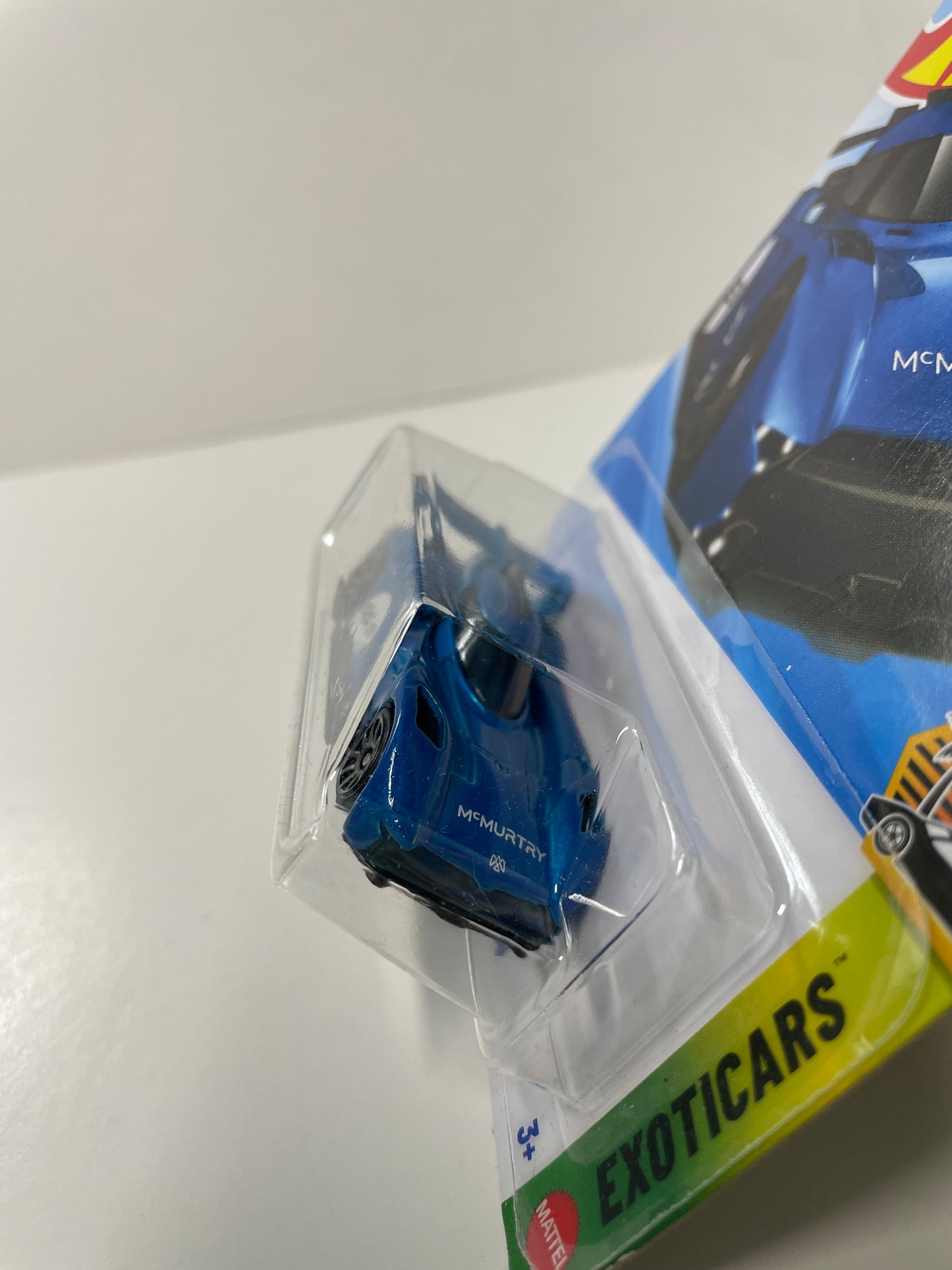Hot Wheels 1/64 McMurtry Speirlinf Blue - Damaged Box