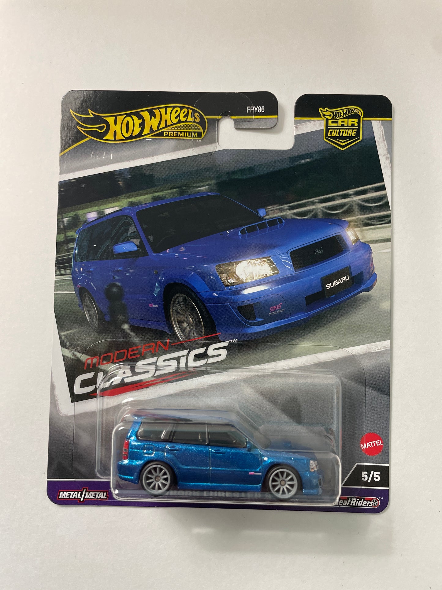 Hot Wheels 1/64 Car Culture Modern Classics Subaru Forester STI Blue