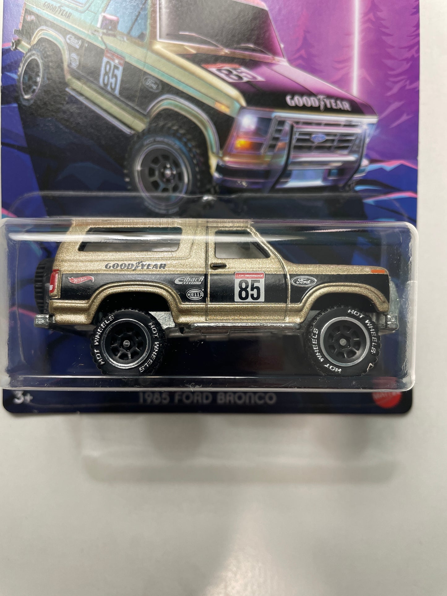 Hot Wheels 1/64 Tubular Trucks 1985 Ford Bronco Bronze