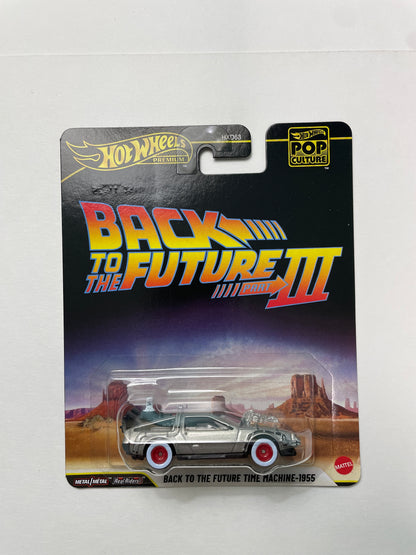 Hot Wheels 1/64 Pop Culture Back to The Future III Time Machine -1955 Silver - JHW94